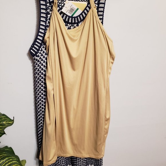 New Michael Kors Navy Blue Sweater Dress with fringe bottom - Picture 7 of 13